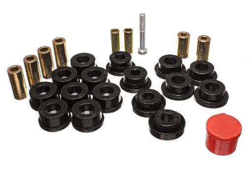 Picture of Energy Suspension Control Arm Bushings - Front - Black