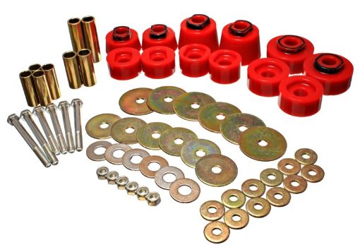 Picture of Energy Suspension Body Mount Set - Std. Extra Cab - Red