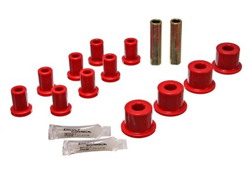 Picture of Energy Suspension Rear Spring And Shackle Bushng - Red