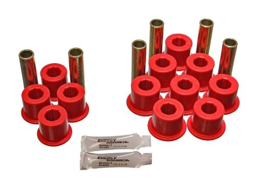 Picture of Energy Suspension Rear Spring Bushing Set - Red