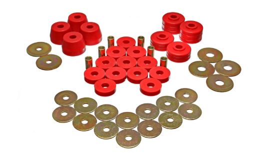 Picture of Energy Suspension Body Mount Bushing Sets - Red
