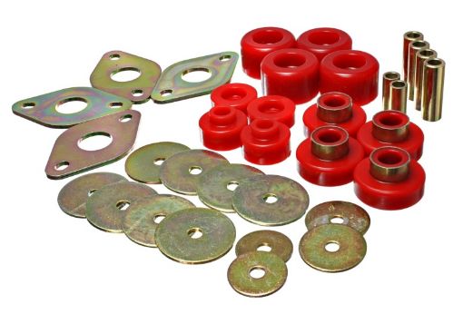 Picture of Energy Suspension Body Mount Set - Reg Access Dbl Cab - Red