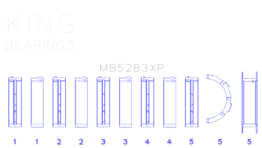 Picture of King Performance Main Race Bearing Set - Size Standard X