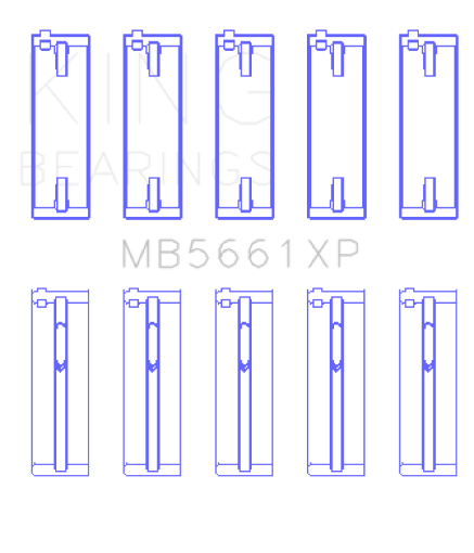 Picture of King AudiVW ADZ AWT APK BHP BPY AKS (Size 0.26) Main Bearing Set