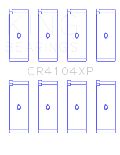 Picture of King AudiVW 83 - 03 1.6L1.8L2.0L (Size 0.25) Performance Rod Bearing Set