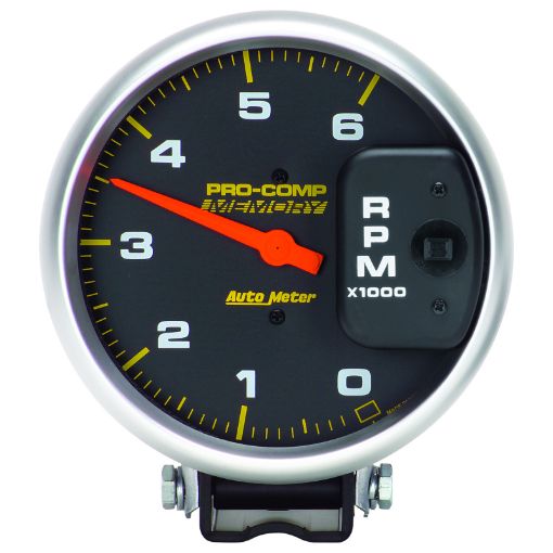 Picture of Autometer 5 inch Diesel 6000 RPM with Memory 4 Pulse Tachometer pedestal Mount