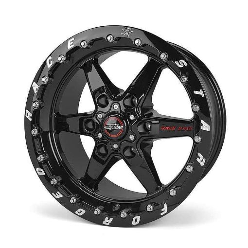 Picture of Race Star 93 Truck Star 15x10 6x5.50BC 6.63BS Direct Drill Gloss Black Wheel - Single Bead Lock