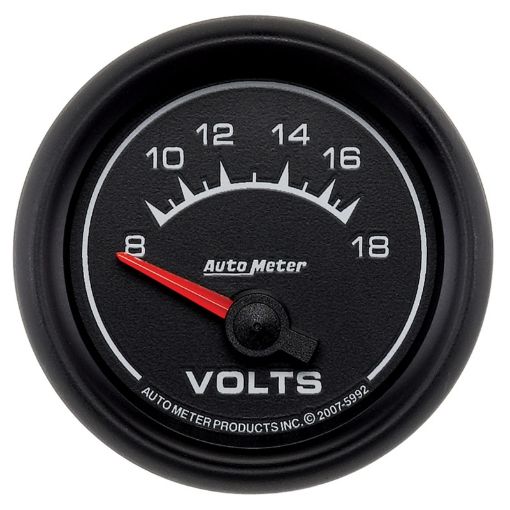 Picture of Autometer Euro - Style 2 - 116in 8 - 18V Short Sweep Electronic Voltmeter Gauge