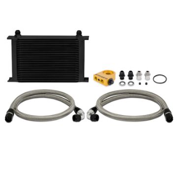 Picture of Mishimoto Universal Thermostatic 25 Row Oil Cooler Kit (Black Cooler)