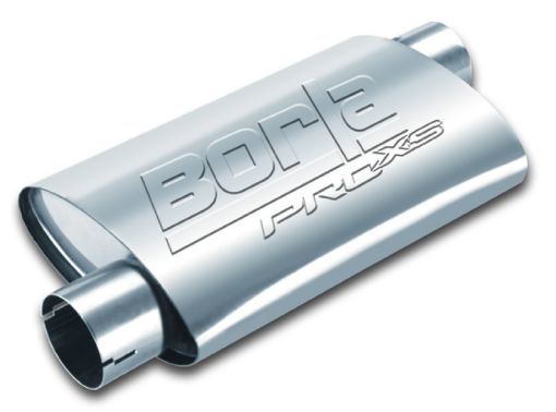 Picture of Borla Universal Pro - XS Muffler Oval 2.5in InletOutlet OffsetOffset Notched Muffler