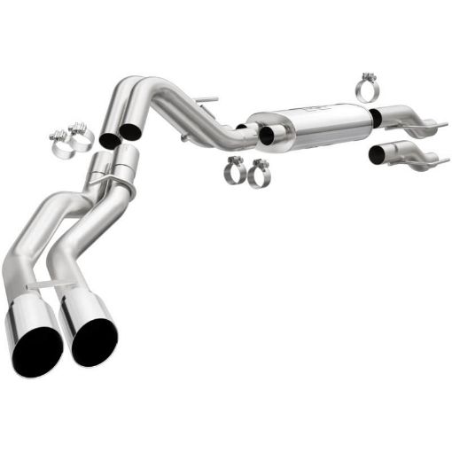Picture of Magnaflow 15 - 21 Ford F - 150 Street Series Cat - Back Performance Exhaust System - SS Polished Rear Exit