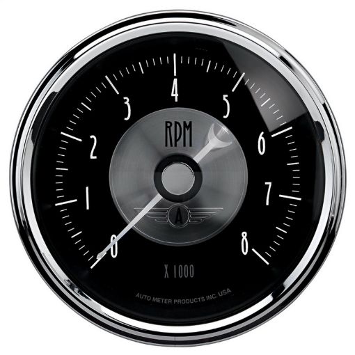 Picture of Autometer Prestige Series Black 3 - 38in 8000RPM Tachometer Gauge