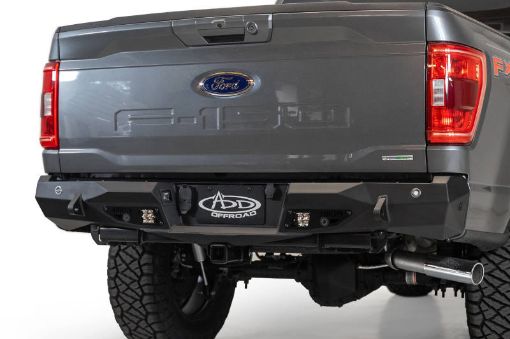 Picture of Addictive Desert Designs 2021 Ford F - 150 Stealth Fighter Rear Bumper w Back up Sensors