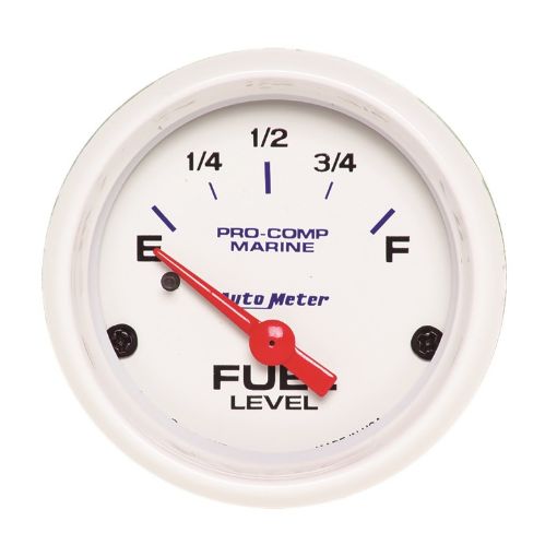Picture of Autometer Marine White Gauge 2 - 116in Electric Fuel Level Gauge