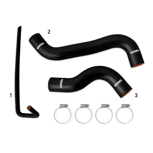 Picture of Mishimoto 2015 Subaru WRX Silicone Radiator Coolant Hose Kit - Black