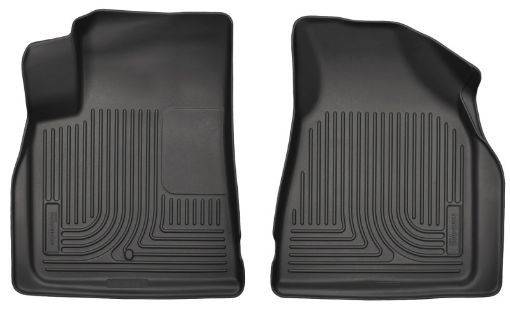 Picture of Husky Liners 09 - 14 Chevy Traverse07 - 14 GMC Acadia Weatherbeater Black Front Floor Liners