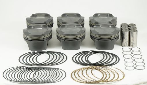Picture of Mahle MS BMW N54 B30 3.0L 84.50mm x 31.7mm CH 17.2cc 314g 10.3CR Pistons (Set of 6)