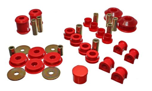 Picture of Energy Suspension 03 - 05 Mitsubishi Lancer EVO 8 Red Hyper - flex Master Bushing Set