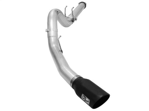 Picture of aFe Atlas Exhausts 5in DPF - Back Aluminized Steel Exhaust Sys 2015 Ford Diesel V8 6.7L (td) Black Tip