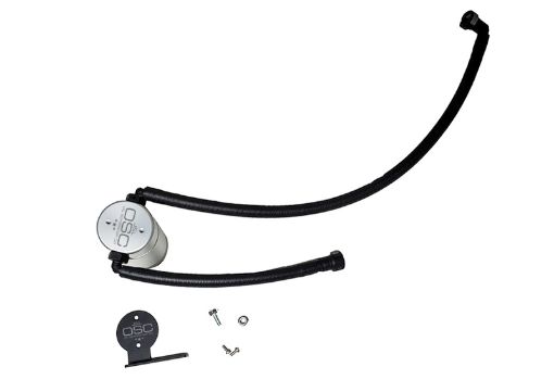 Picture of JampL 20 - 24 Chevrolet Corvette 6.2L LT2 Targa Top Passenger Side Oil Separator 3.0 - Clear Anodize