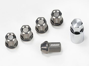 Picture of Rays Dura - Nut L37 Straight Type 6H 12x1.50 Lug Nut Set 20 Lug 4 Lock Set - Black