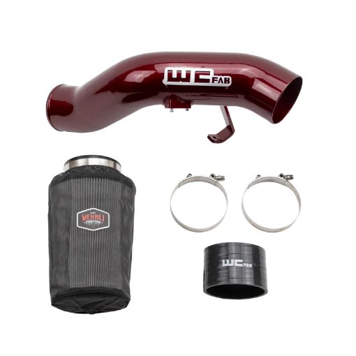 Picture of Wehrli 03 - 07 Ford 6.0L Powerstroke 4in Intake Kit - Bengal Red