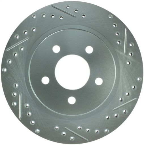 Picture of StopTech Select Sport 05 - 10 Ford Mustang GT Slotted and Drilled Rear Left Rotor