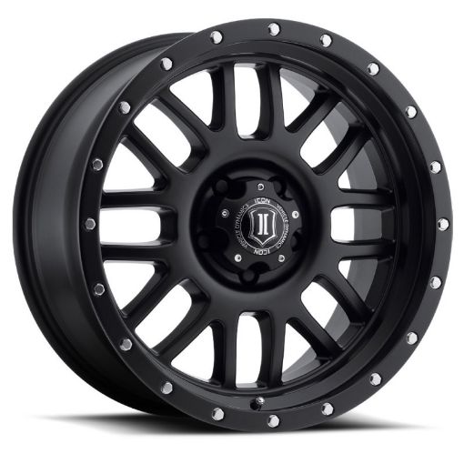 Picture of ICON Alpha 20x9 6x135 16mm Offset 5.625in BS Satin Black Wheel