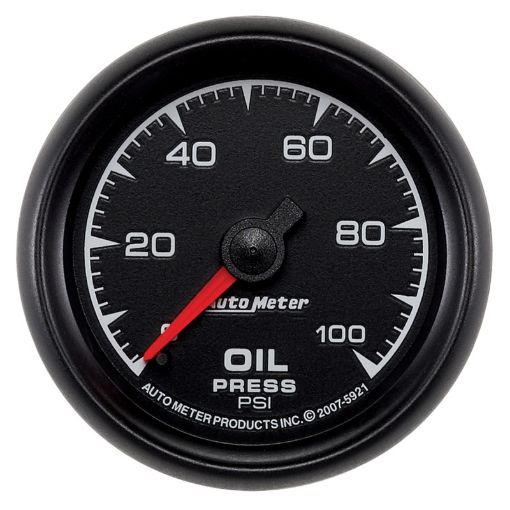 Picture of Autometer ES 52mm 0 - 100 PSI Mechanical Oil Pressure Gauge