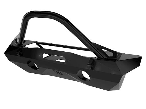 Picture of ICON 07 - 18 Jeep Wrangler JK Pro Series Front Bumper Rec Winch Mount wBarTabs