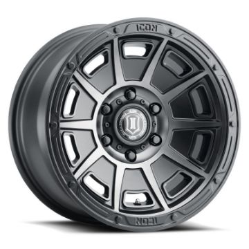 Picture of ICON Victory 17x8.5 6x120 0mm Offset 4.75in BS Smoked Satin Black Tint Wheel