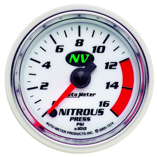 Picture of Autometer 2 - 116in 0 - 1600 PSI Full Sweep Digital Stepper Motor Nitrous Pressure Gauge