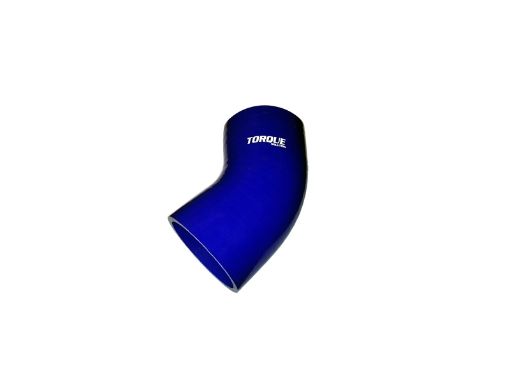 Picture of Torque Solution 45 Degree Silicone Elbow 2.25 inch Blue Universal