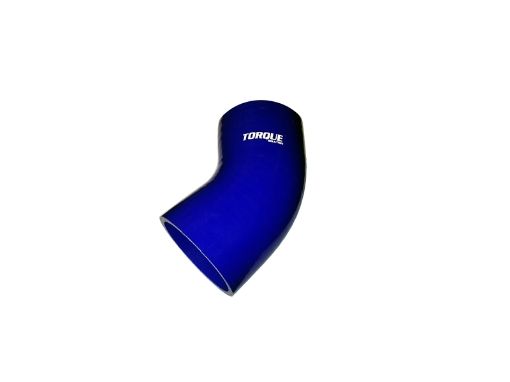 Picture of Torque Solution 45 Degree Silicone Elbow 2.5 inch Blue Universal
