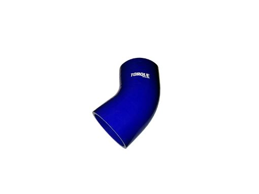 Picture of Torque Solution 45 Degree Silicone Elbow 2 inch Blue Universal