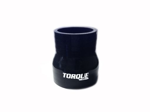 Picture of Torque Solution Transition Silicone Coupler 2 inch to 2.5 inch Black Universal