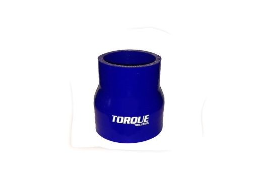 Picture of Torque Solution Transition Silicone Coupler 2 inch to 2.5 inch Blue Universal