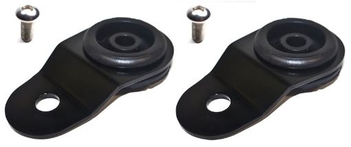 Picture of Torque Solution Radiator Mount Combo with Inserts (Black) Mitsubishi Evolution 789