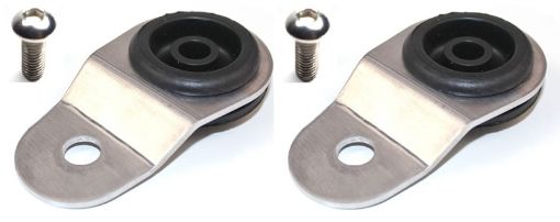 Picture of Torque Solution Radiator Mount Combo with Inserts (Silver) Mitsubishi Evolution 789
