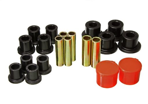 Picture of Energy Suspension 98 - 11 Ford Ranger 24WD Rear Leaf Spring Bushing Set - Black