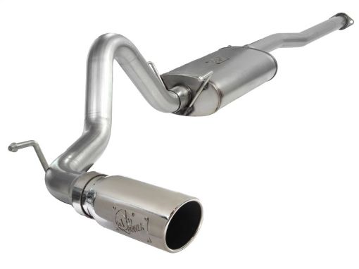 Picture of aFe MACH Force XP 3in Cat - Back Stainless Steel Exhaust wPolished Tip Toyota Tacoma 13 - 14 4.0L