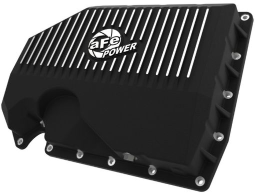 Picture of aFe 05 - 19 VW 1.8L2.0L wo Oil Sensor Engine Oil Pan Black POWER Street Series w Machined Fins