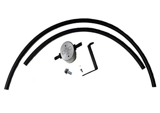 Picture of JampL 16 - 24 Infiniti Q50Q60 3.0T Oil Separator 3.0 Driver Side - Clear Anodized