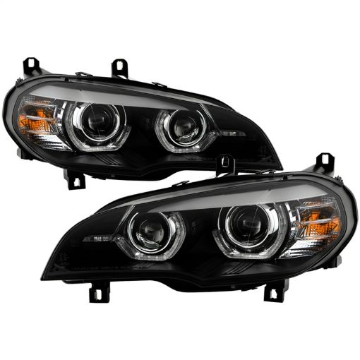 Picture of Spyder BMW X5 E70 07 - 10 XenonHID AFS High - Power LED Headlights - Black PRO - YD - BMWE7007AFSHIDAP - BK