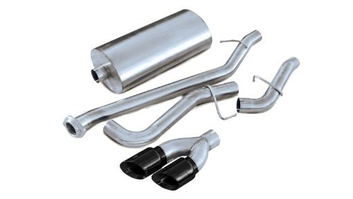 Picture of Corsa 2002 - 2006 Chevrolet Avalanche 5.3L V8 3in Sport Cat - Back Exhaust w twin 4in Black Tips