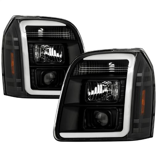 Picture of Spyder GMC Yukon 07 - 14Denali 07 - 14 XL 07 - 14 V2 Projector Headlights - Black PRO - YD - GY07V2SI - BK