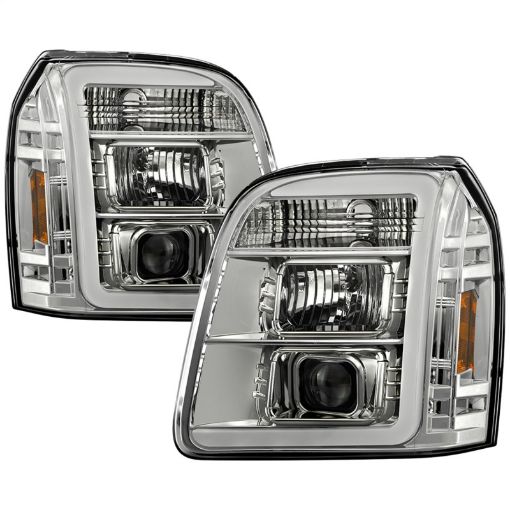 Picture of Spyder GMC Yukon 07 - 14Denali 07 - 14 XL 07 - 14 V2 Projector Headlights - Chrome PRO - YD - GY07V2SI - C