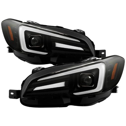Picture of Spyder Subaru Impreza WRX 15 - 20 LED High - Power LED Headlights - Black PRO - YD - SWRX15LEDAP - SBSEQ - BK