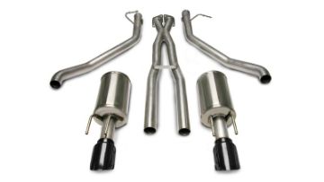 Picture of Corsa 05 - 06 Pontiac GTO 6L V8 2.5in Sport Cat - Back Exhaust XPipe wDual Exit Single 4in BlackTips