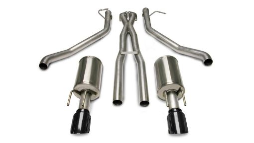 Picture of Corsa 05 - 06 Pontiac GTO 6L V8 2.5in Sport Cat - Back Exhaust XPipe wDual Exit Single 4in BlackTips